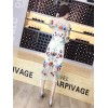 8057 new ladies embroidery grenadine sexy transparent dress