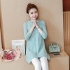 912 large size loose long pregnant knitted sweater