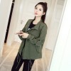 1983 loose casual short  army green jacket