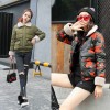 8639 Winter Korean fashion short down camouflage thick coat 