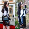 881 Korean loose long sleeve printed T shirt