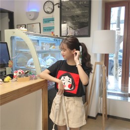 3097 Korean fashion fresh and simple beauty T-shirt