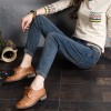 6048 Korean casual loose elastic jeans harem pants