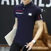 2093 Men's summer short sleeve slim cotton Polo shirt