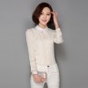 2017 spring new coat Han Fan Slim doll collar was thin lace shirt chiffon shirt 8005