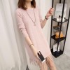 8239 Korean fashion loose A-line tassel round neck sweater