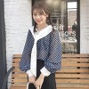 562 Korean fall girl feel the navy collor sunscreen shirt