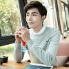 M821 men's Korean style round neck elastic sweater