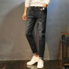 Men's new denim Korean version of the straight Slim jeans male young boys leisure stretch feet trousers # 137