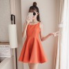 6229 Korean fashion sleeveless v neck  backless dress