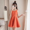 2017 new Korean fashion collar small clear new back skirt