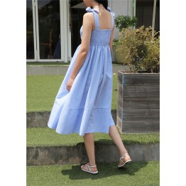 Summer style of art small fresh waist dress in the long paragraph dress