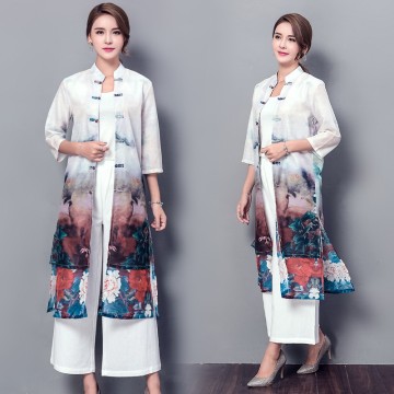 3380 small stand collar buckle long silk sunscreen cardigan