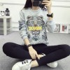 2182 tiger head embroidery thickening warm sweatshirt