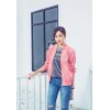 3640 Korea fashion autumn metal feel personalized cuff zipper pocket long sleeve stand collar baseball jacket