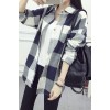 5010 autumn new Korean style plaid long sleeves loose joker shirt