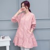 7086# 2017 spring new Korean fashion printed loose thin women coat fashion jacket