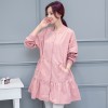 7086# 2017 spring new Korean fashion printed loose thin women coat fashion jacket