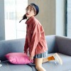 908 autumn lines decoration loose denim jacket