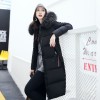 9525  fox fur slim thickening knee Korean fashion down jacket 