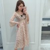 1790 # early autumn Korean version of the lace V-neck lace pregnant women dress (with tube top)
