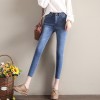 811 women empire waist hole denim jeans