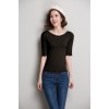 Shor t-sleeved bottom shirt in the sleeve t-shirt Slim half-sleeved knitting