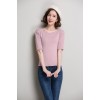 Shor t-sleeved bottom shirt in the sleeve t-shirt Slim half-sleeved knitting