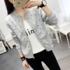 6605 Korean fashion students short jacket long-sleeved small baseball coat