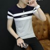 2017 new summer men's short-sleeved T-shirt round neck tattoo half-sleeved shirt shirt shirt 3036