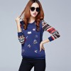 6615 new Women 's Letter Print Long Sleeve Sweatshirt