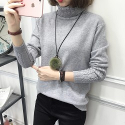 8091 autumn and winter high-necked sweater