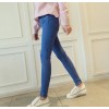 Autumn 2017 Korean version of the new was thin jeans women nine points pants high waist Slim feet wild students pencil pants