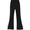2017 summer new black was thin speaker nine pants pants Hong Kong taste Slim high waist leisure wide leg pants tide