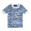 2017 summer new stripessmall fish bottoming shirt short sleeve T shirt