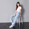 9906 retro simple big wide leg jeans