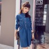 5559 spring and autumn Korean women long sleeves casual fashion joker denim dress