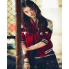 6201 spring and autumn punk embroidery baseball short jacket