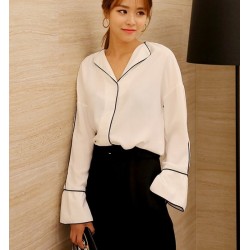 883 fashion pajamas style long sleeve shirt