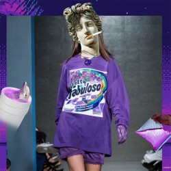 88002 hot sale purple poisoning loose sweatshirt