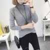 8085 slim high collar Korean long sleeve sweater