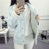 1859  lapel long sleeve warm cotton lamb wool jacket