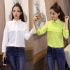 8006 autumn new Korean fashion tassel long-sleeved slim shirt