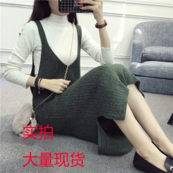 8010 Korean fashion women's vest skirt strap dress