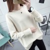 1021 # autumn and winter new loose round neck collar sweater female autumn winter Korean long-sleeved sweater