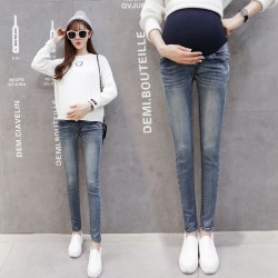 128 Basic autumn and winter pregnant women pencil long pants jeans