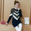 8049 # real autumn and winter new models in the long sweater loose large size of women fat mm was thin sets of bottoming shirt