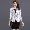 2017 spring new self-cultivation seven-point sleeve printing small suit OL