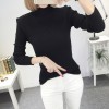 8080 Slim high collar Korean long sleeve base sweater