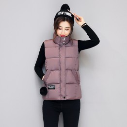 1645 women ball cotton down vest jacket